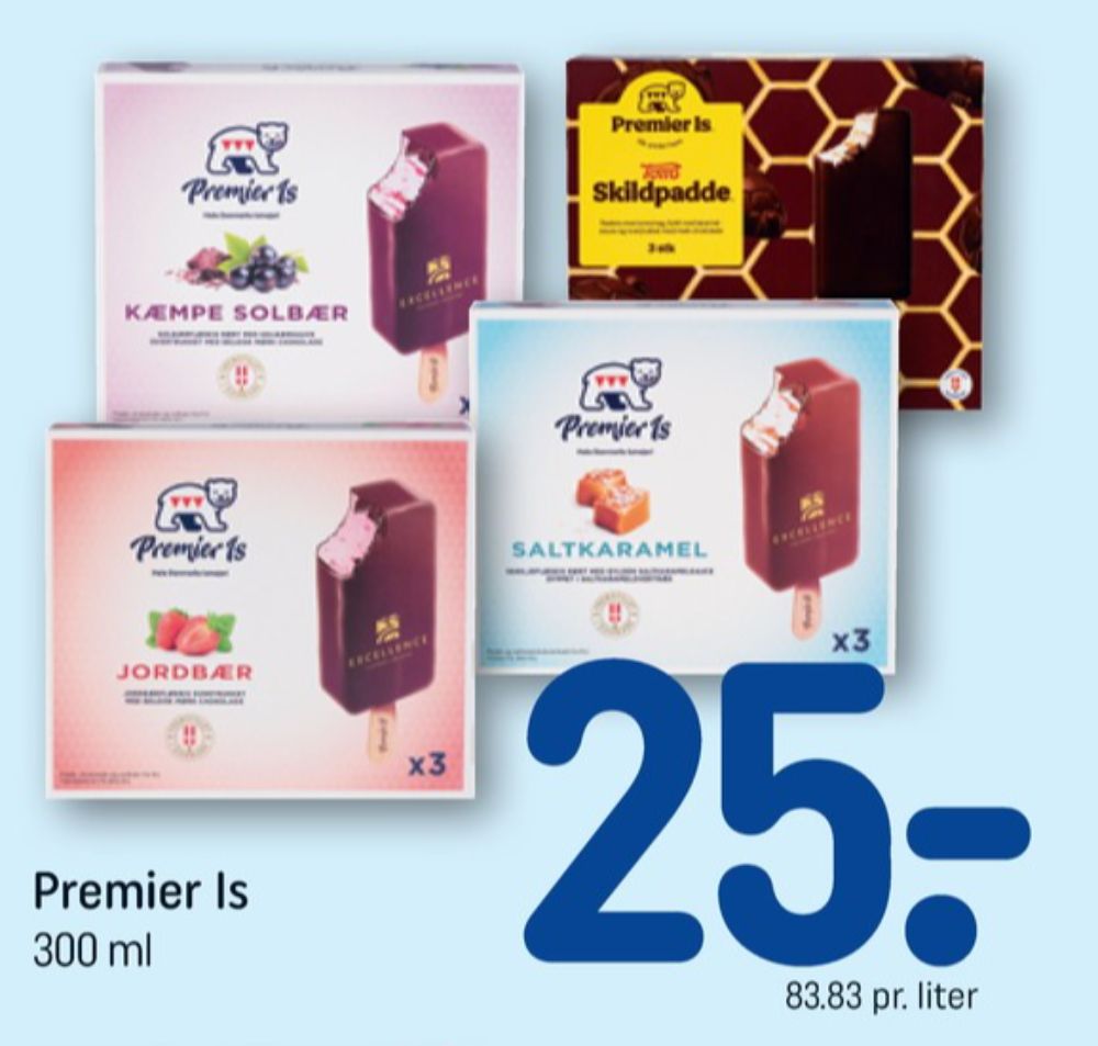 Premier, Kæmpe Solbær ispinde