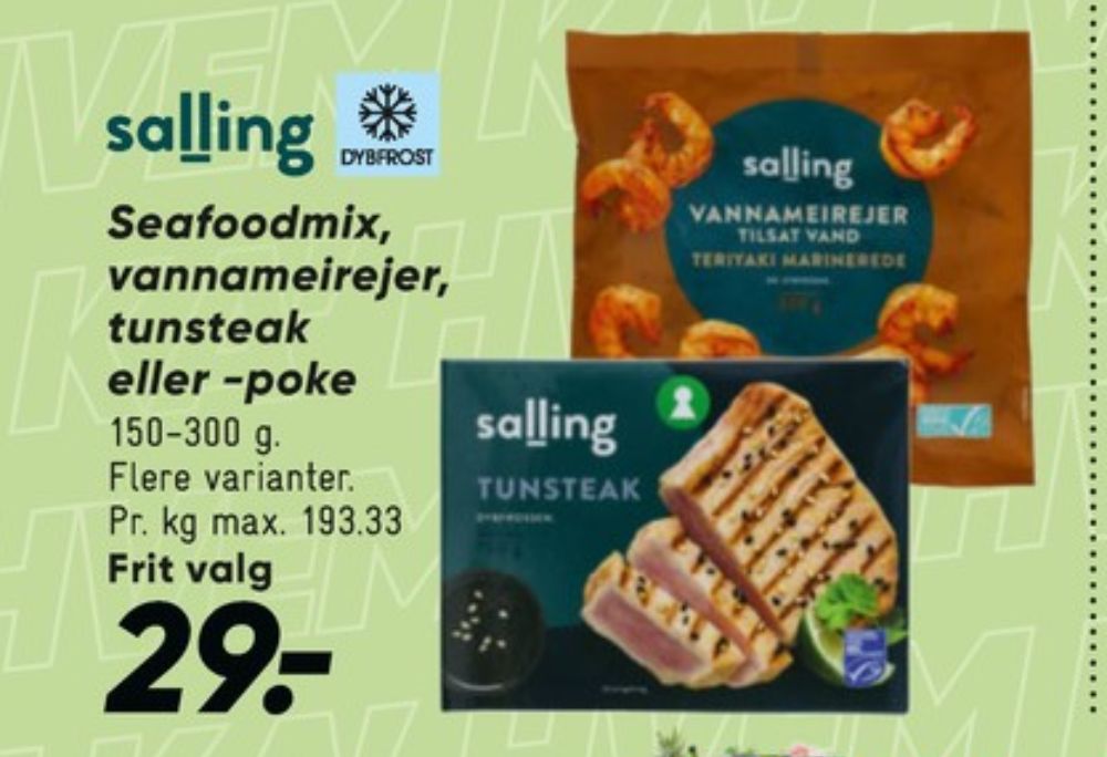 Salling Princip, Tunsteaks