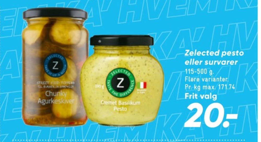 Zelected, Agurker syltet