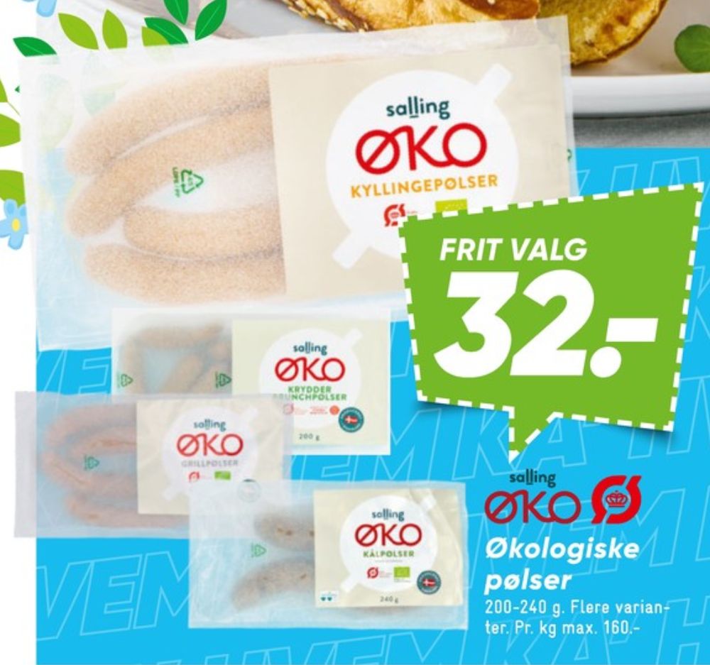 Salling ØKO, Grillpølser