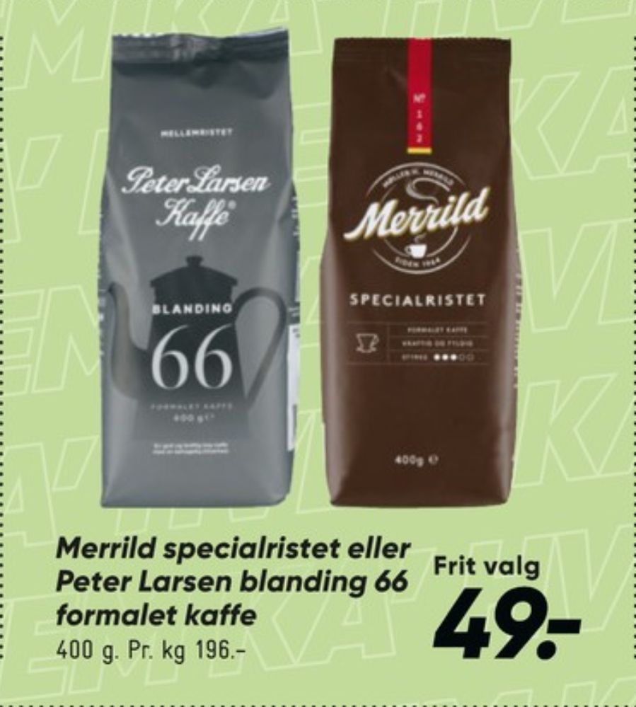 Merrild Specialristet, Kaffe Formalet