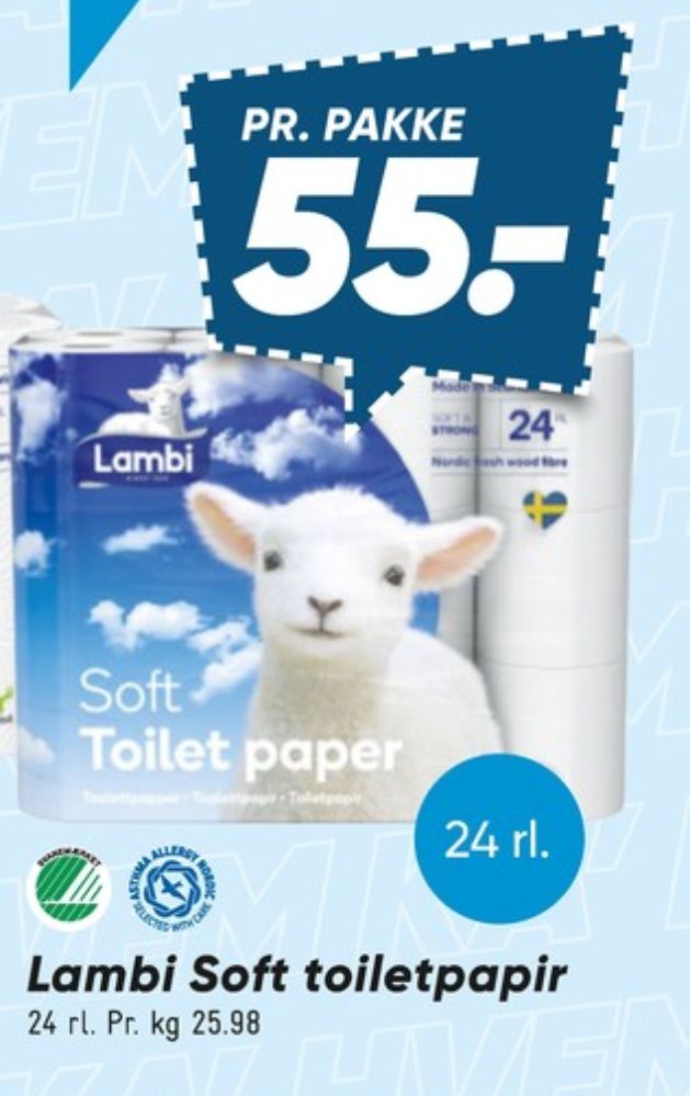 Lambi Soft, Toiletpapir
