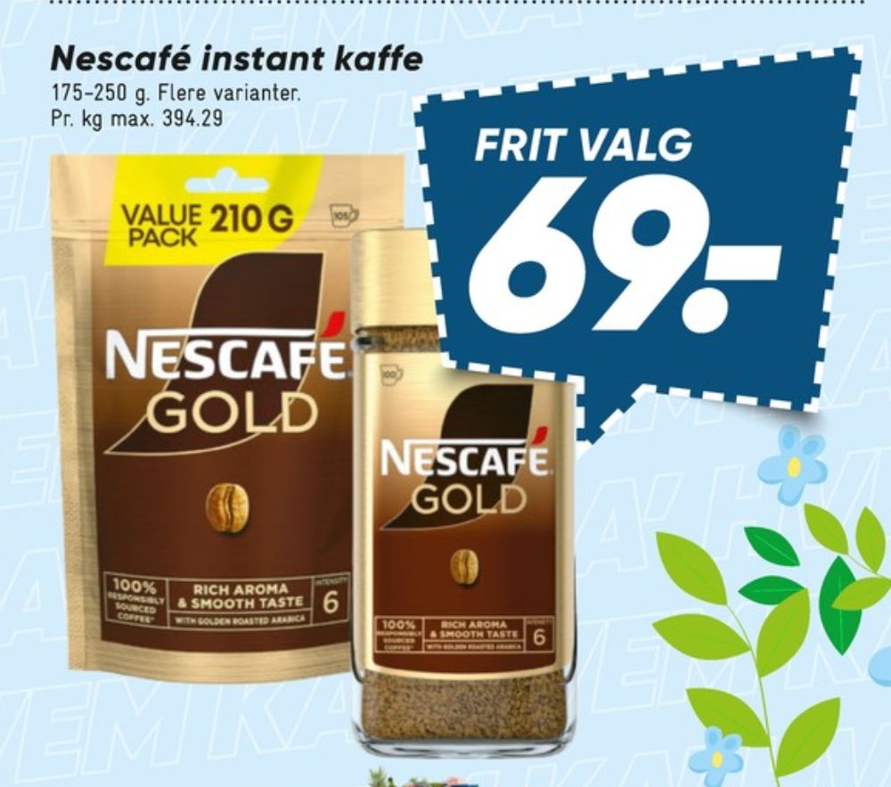 Nescafe Gold, Instant Kaffe
