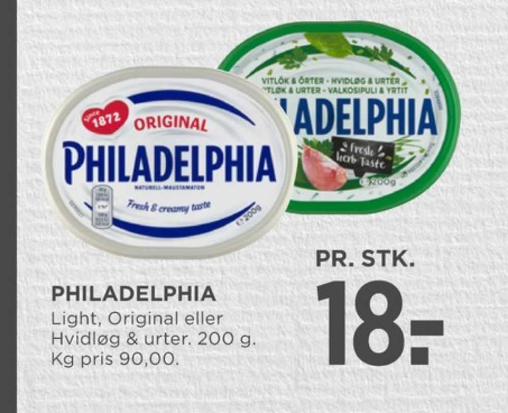 Philadelphia, Flødeost Original