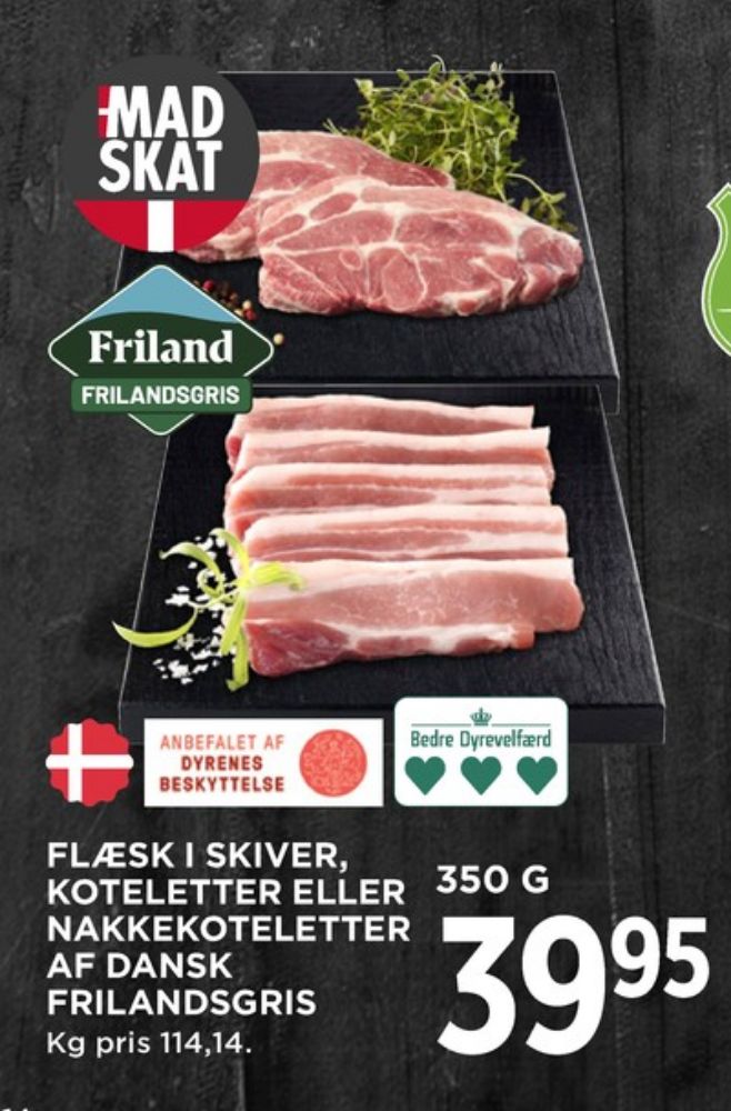 Friland, Nakkekoteletter