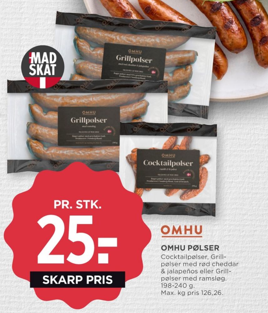 OMHU, Cocktailpølser