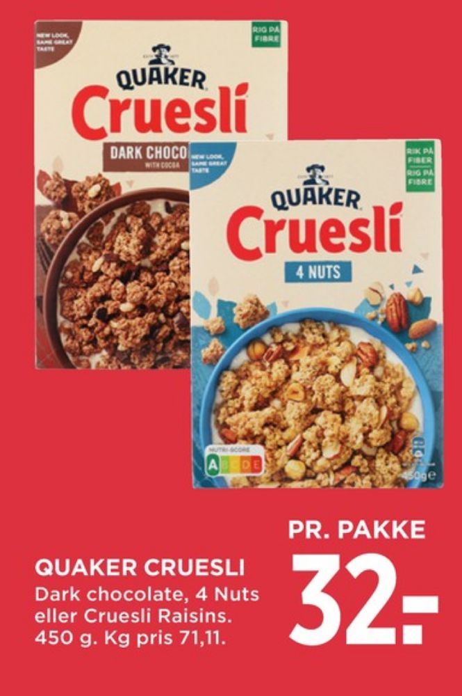 Quaker, Cruesli 4 Nuts