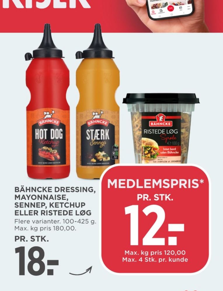 Bähncke, Ristede løg