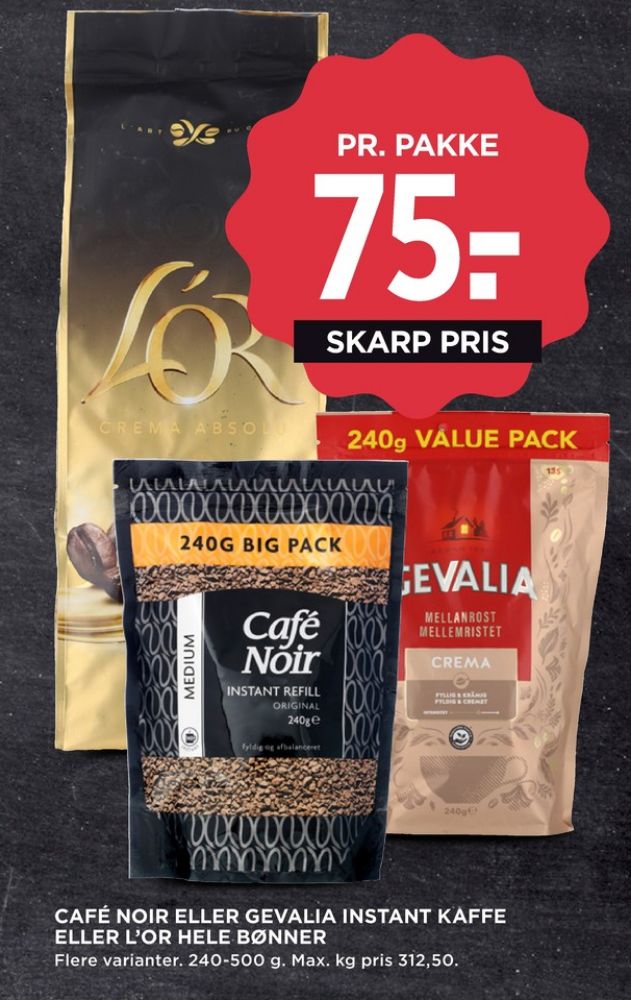 Cafe Noir, Instant Kaffe