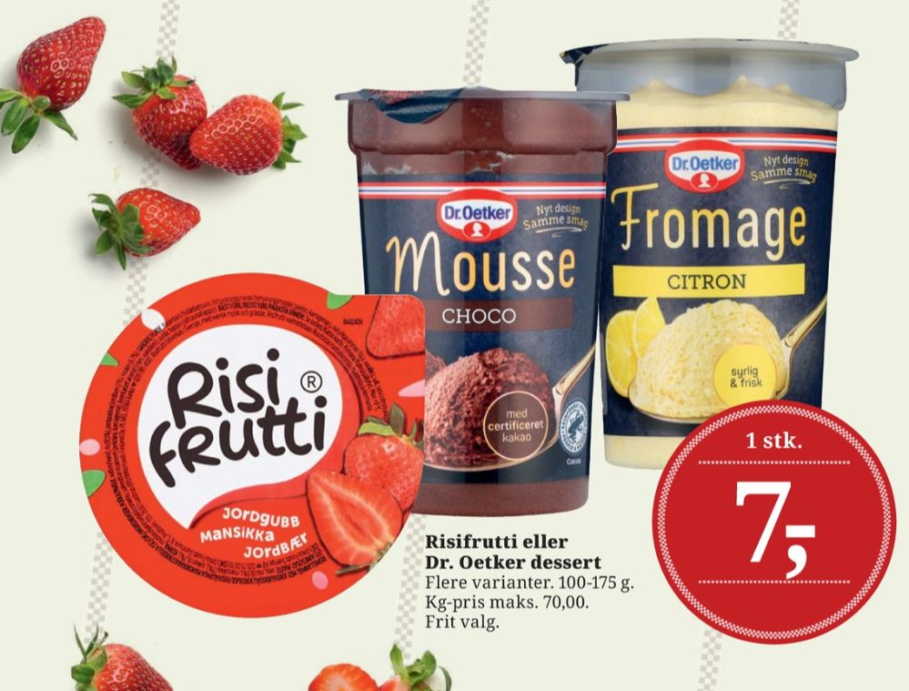 RisiFrutti, Risdessert Jordbær