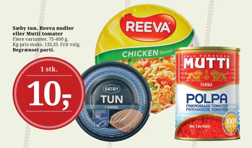 Reeva, Nudler med kyllingesmag