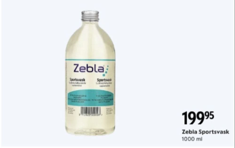 Zebla, Vaskemiddel-flydende