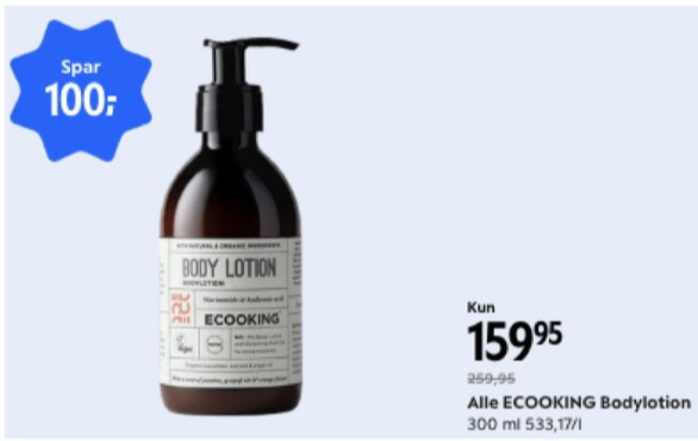 Ecooking, Bodylotion