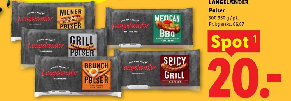 Langelænder, Spicy Grill Pølser