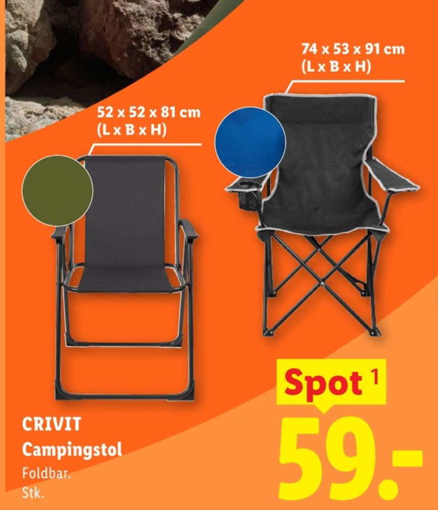 Crivit, Campingstol