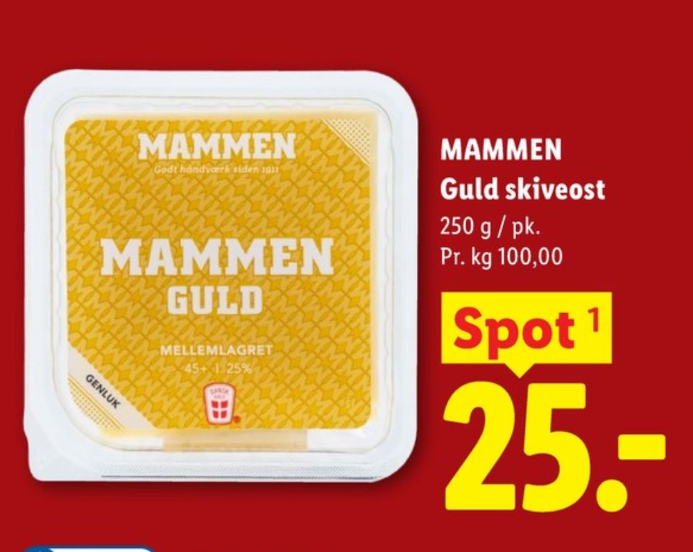 Mammen, Skiveost Guld