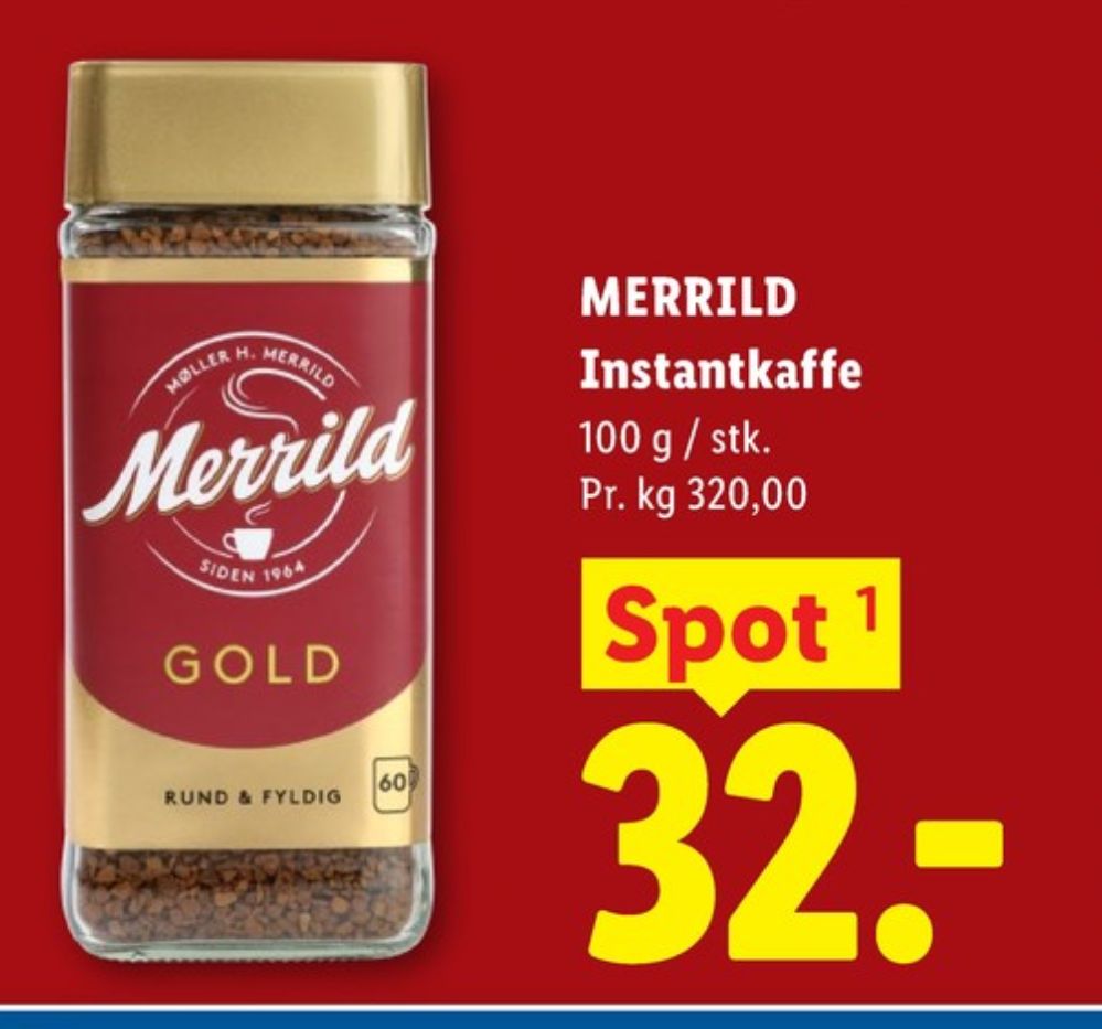 Merrild Gold, Instant Kaffe