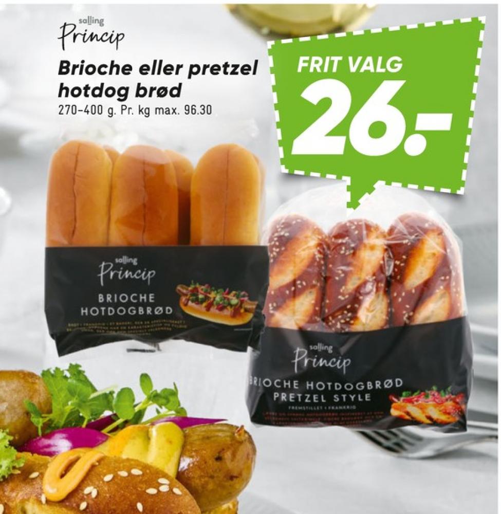 Salling Princip, Brioche Hotdogbrød Pretzel Style