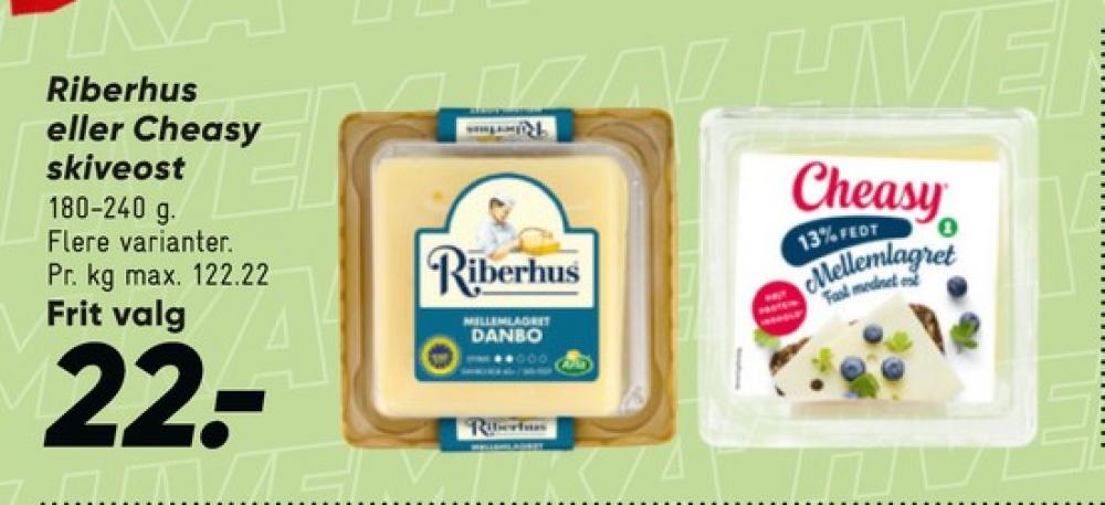 Cheasy, Skiveost Mellemlagret 13%