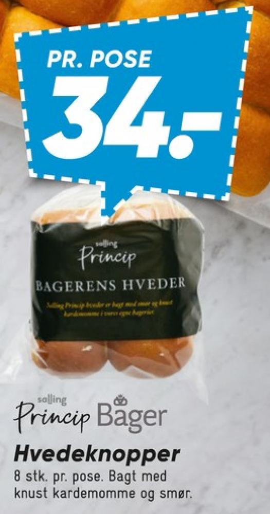 Salling Princip, Hvedeknopper