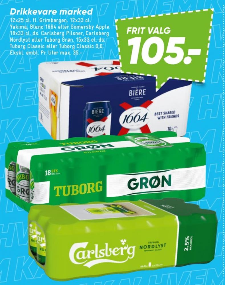 Tuborg Classic 0,0, Øl - Alkoholfri 15 pk.