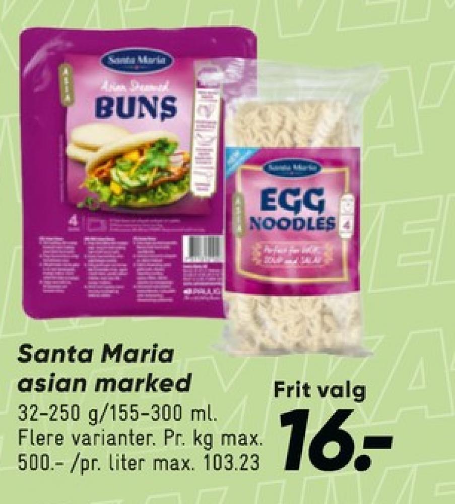 Santa Maria, Eggnoodles
