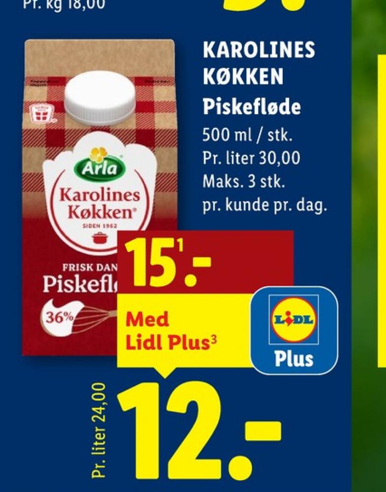 Karolines, Piskefløde 36%