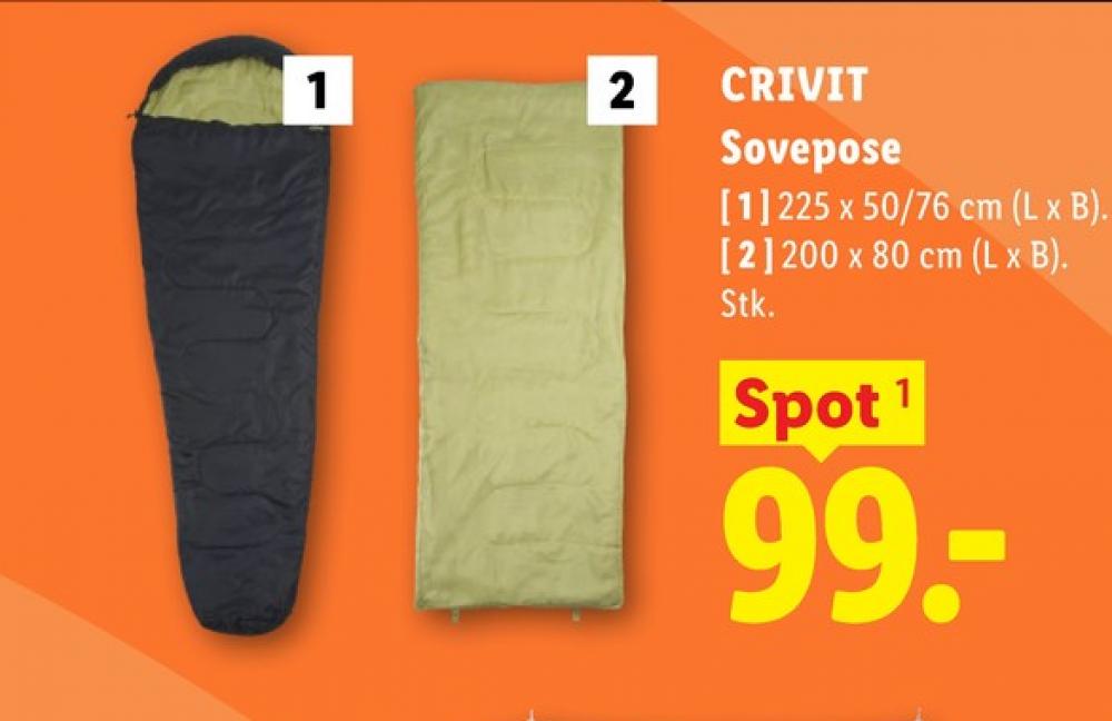 Crivit, Sovepose