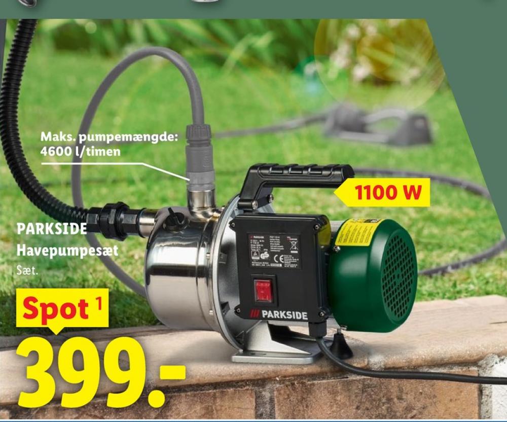 Parkside, Havepumpe