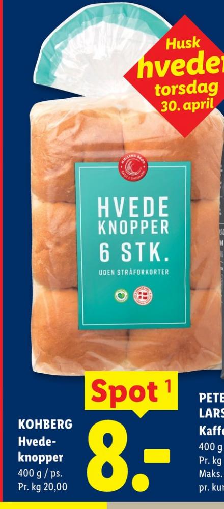 Kohberg, Hvedeknopper