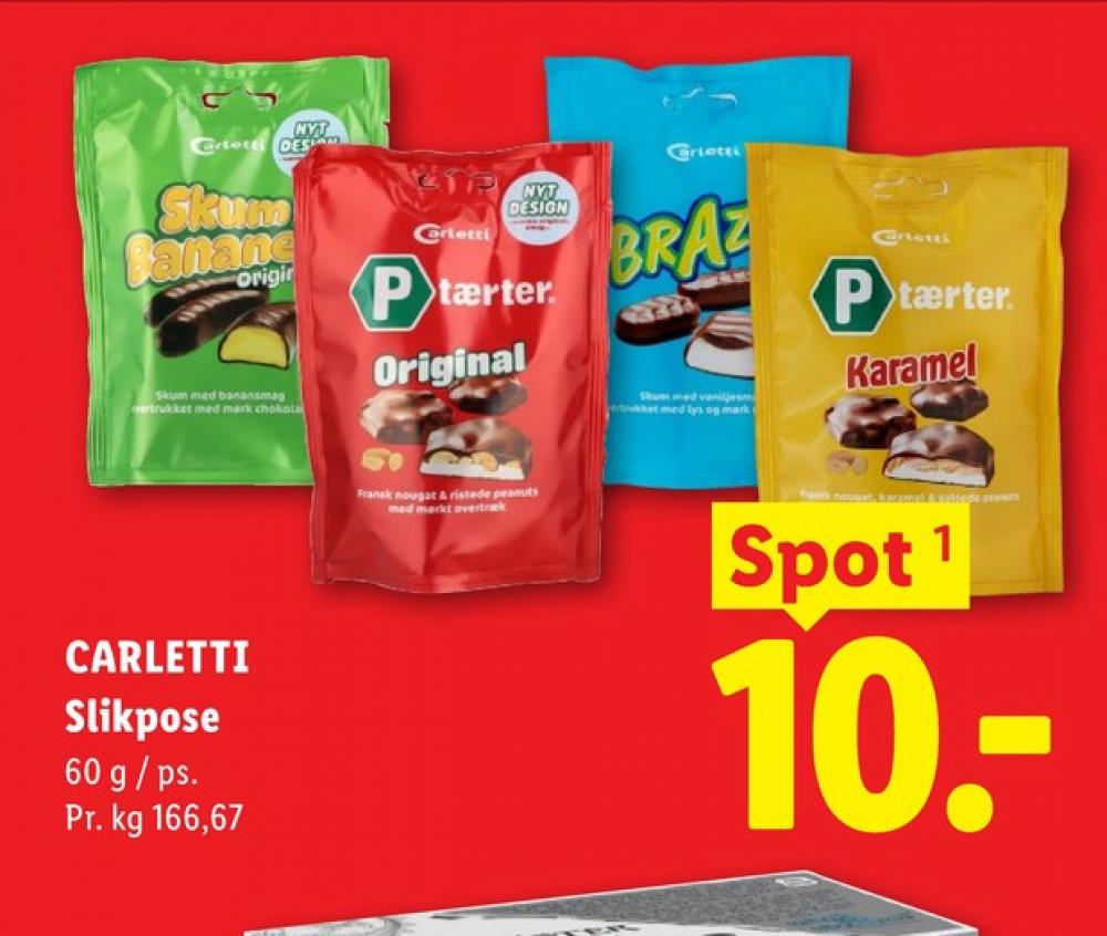 Carletti, P-Tærter Original