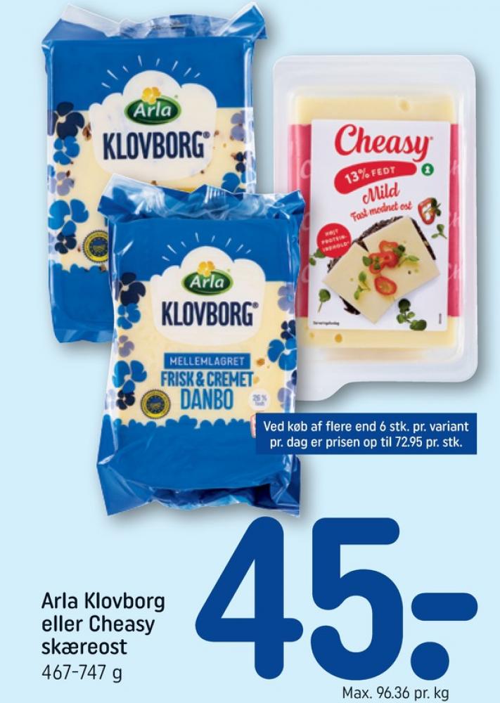 Klovborg, Skæreost Danbo Mellemlagret