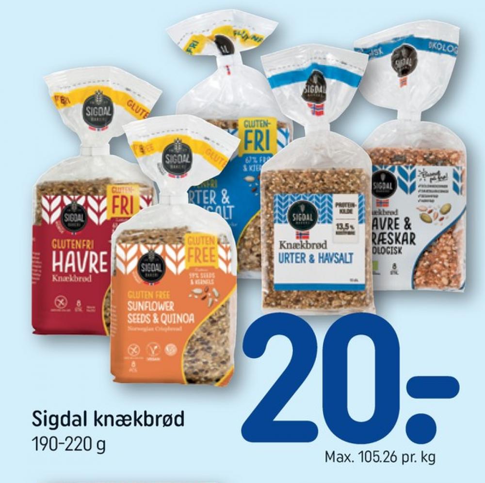 Sigdal, Urter & Havsalt knækbrød