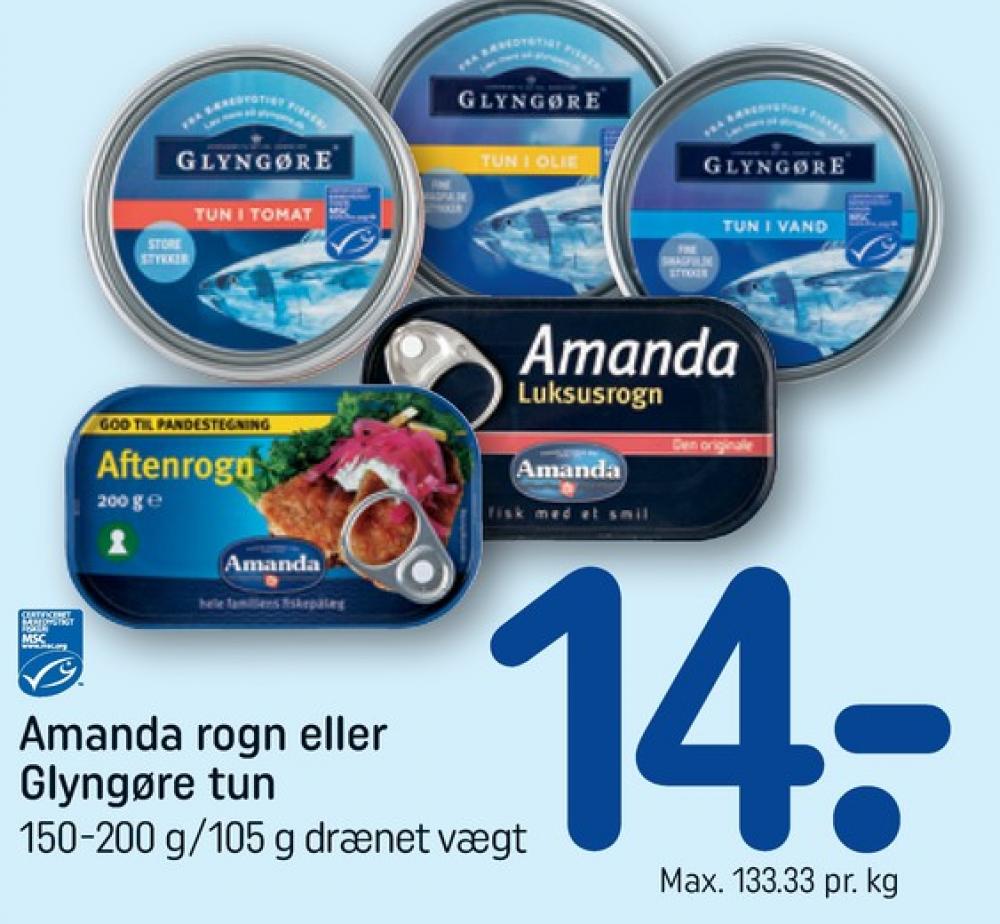 Amanda Seafood, Aftenrogn