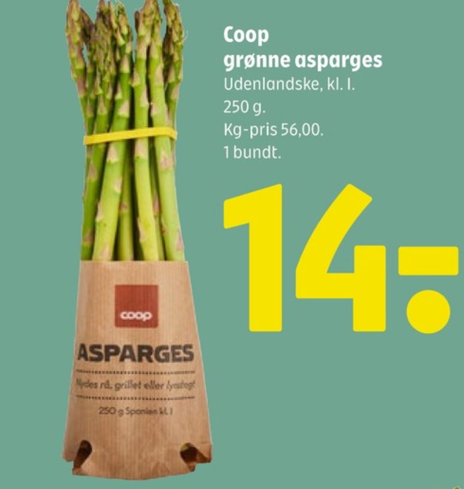Coop, Asparges