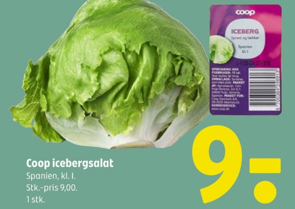 Coop, Icebergsalat