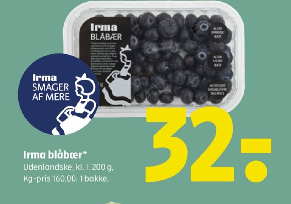 Irmas, Blåbær