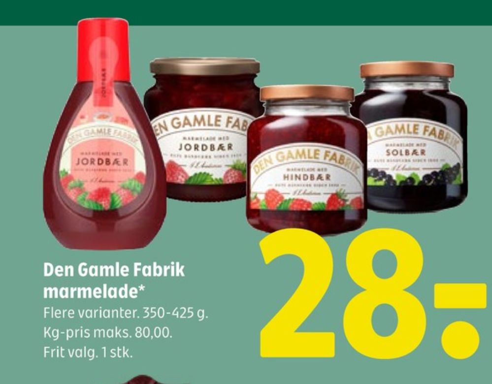 Den Gamle Fabrik, Jordbærmarmelade