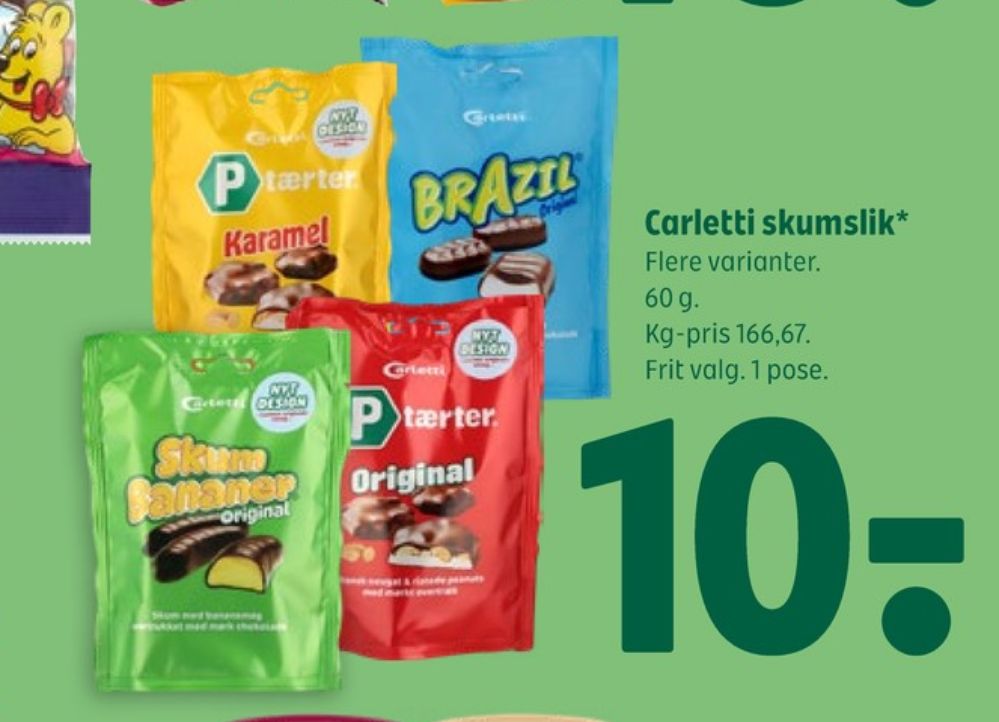 Carletti, P-tærter Karamel