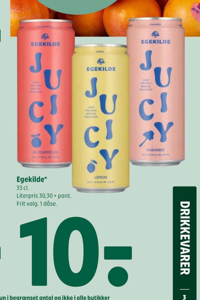 Egekilde Citrus, Juicy Blodappelsin Dansk Vand