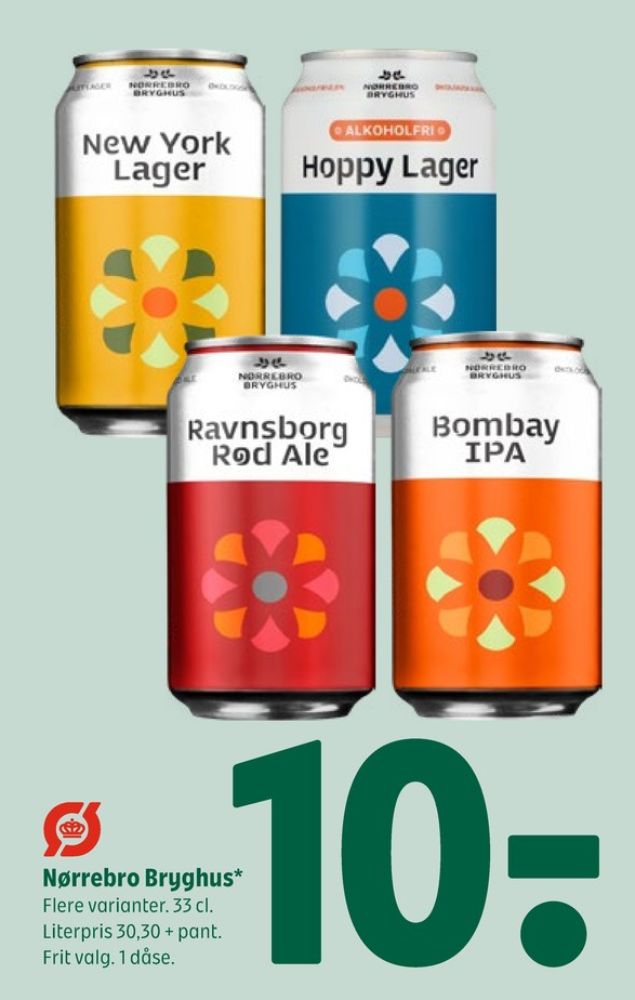 Nørrebro Bryghus Hoppy Lager, Øl - Alkoholfri