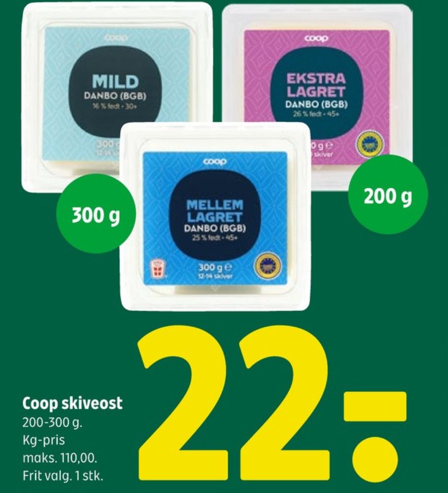Coop 365, Skiveost Danbo Mellemlagret