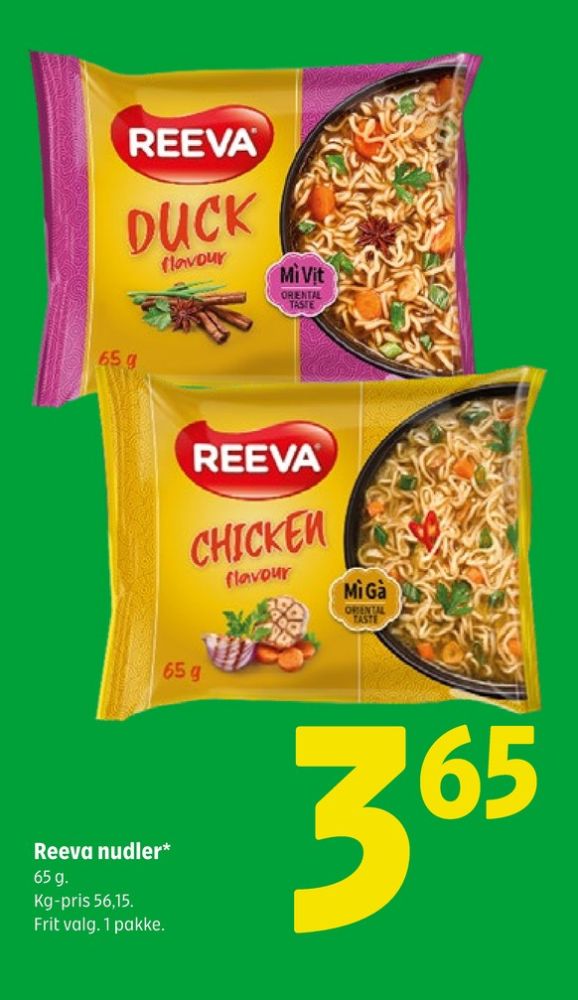 Reeva, Nudler Chicken Flavour