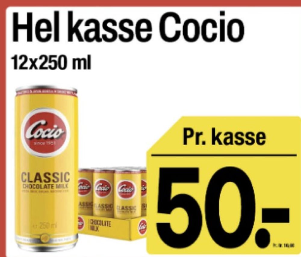 Cocio, Chokolademælk Classic 12 pk.