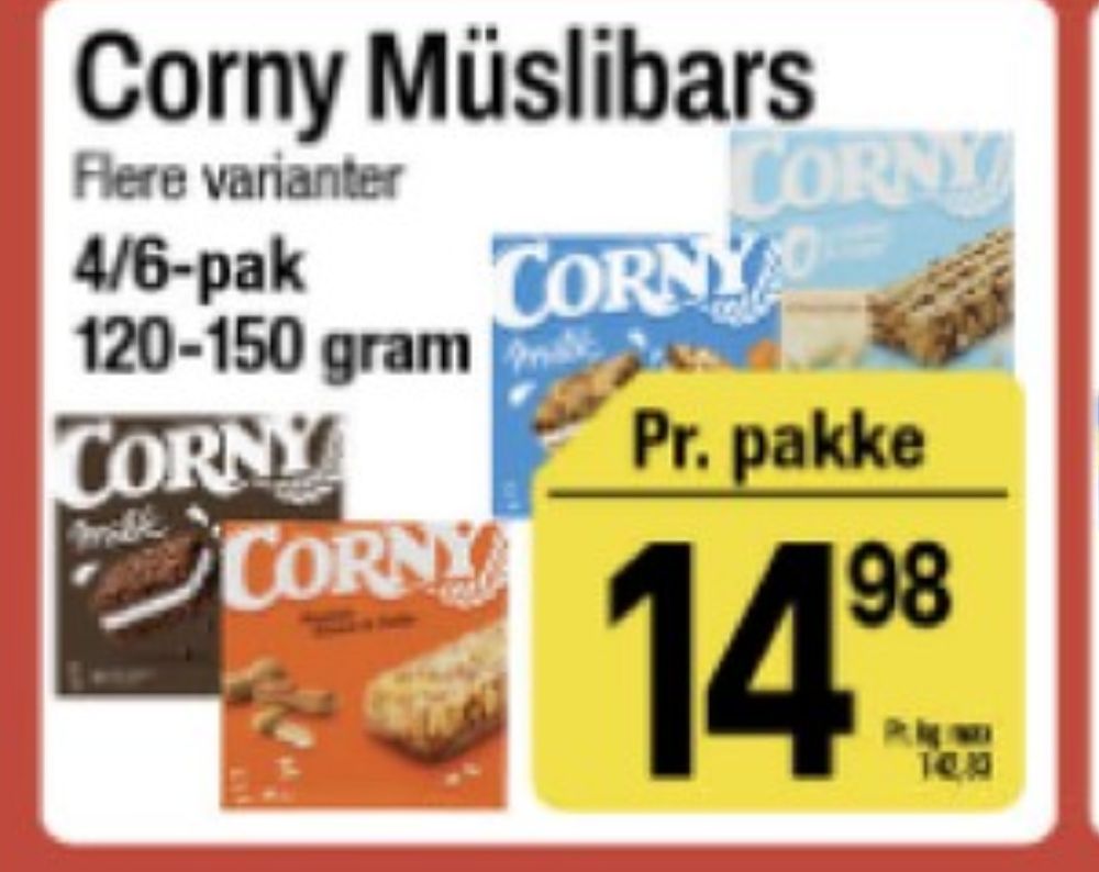 Corny, Peanut Sweet & Salty Müslibar