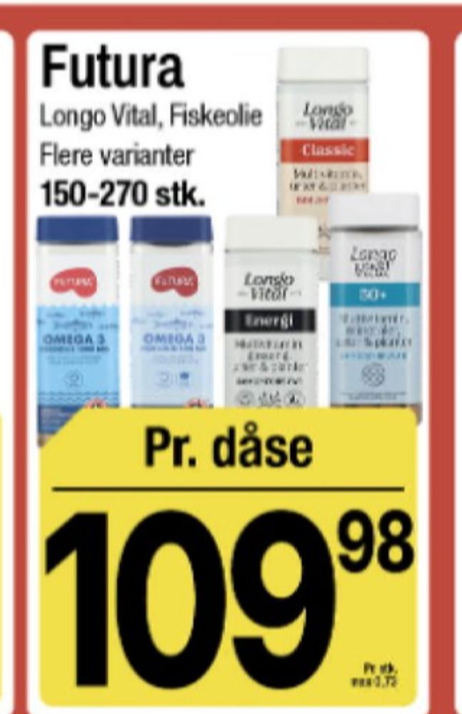 Longo Vital, Kosttilskud