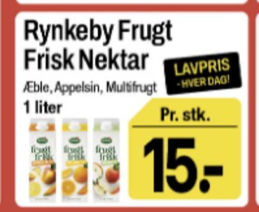 Rynkeby Frugt Frisk, Multifrugtnektar drik