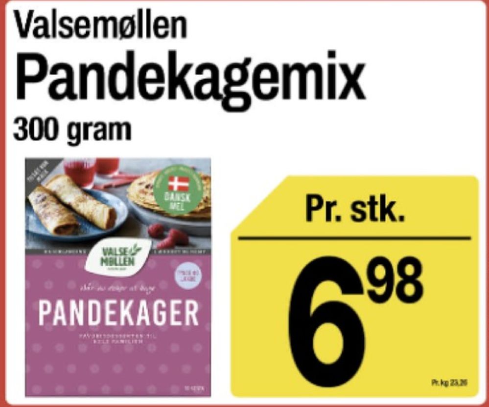 Valsemøllen, Pandekagemix