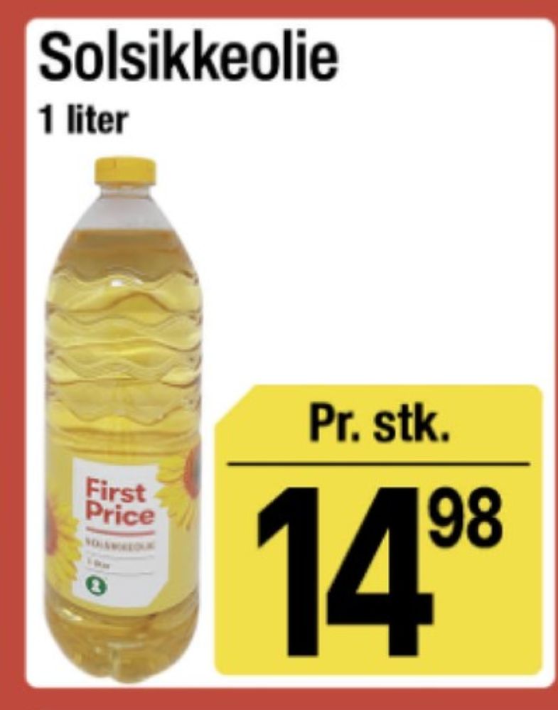 First Price, Solsikkeolie