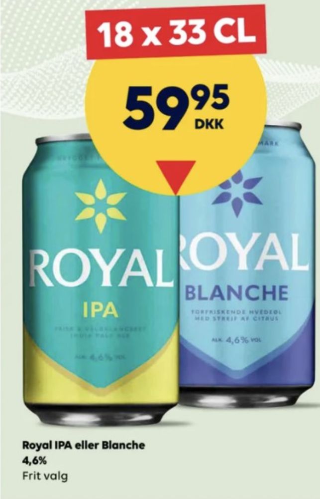 Royal Blanche, Øl 18 pk.